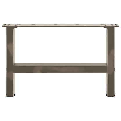 vidaXL Coffee Table Legs Natural Steel 2 pcs 50x(30-31) cm Steel