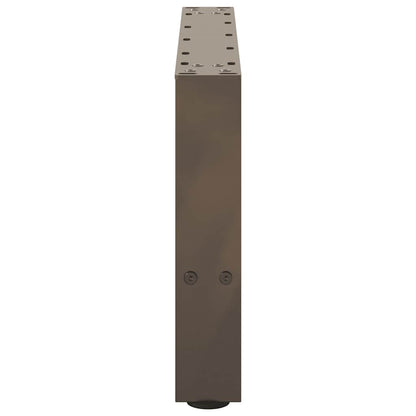 vidaXL Coffee Table Legs Natural Steel 2 pcs 50x(30-31) cm Steel