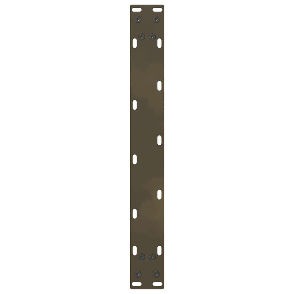 vidaXL Coffee Table Legs Natural Steel 2 pcs 50x(30-31) cm Steel