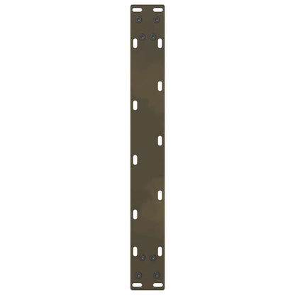 vidaXL Coffee Table Legs Natural Steel 2 pcs 50x(30-31) cm Steel