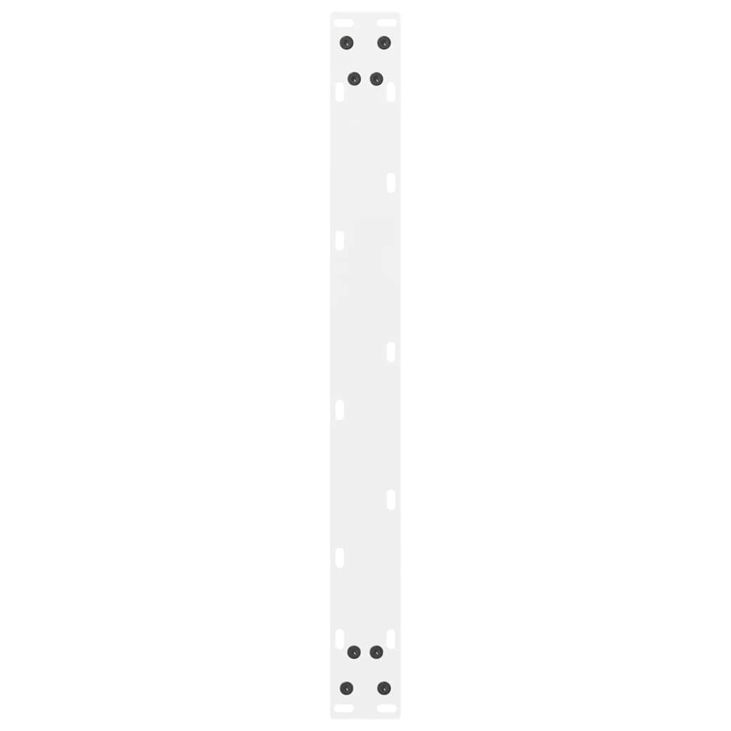vidaXL Coffee Table Legs White 2 pcs 60x(30-31) cm Steel