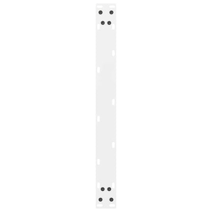 vidaXL Coffee Table Legs White 2 pcs 60x(30-31) cm Steel
