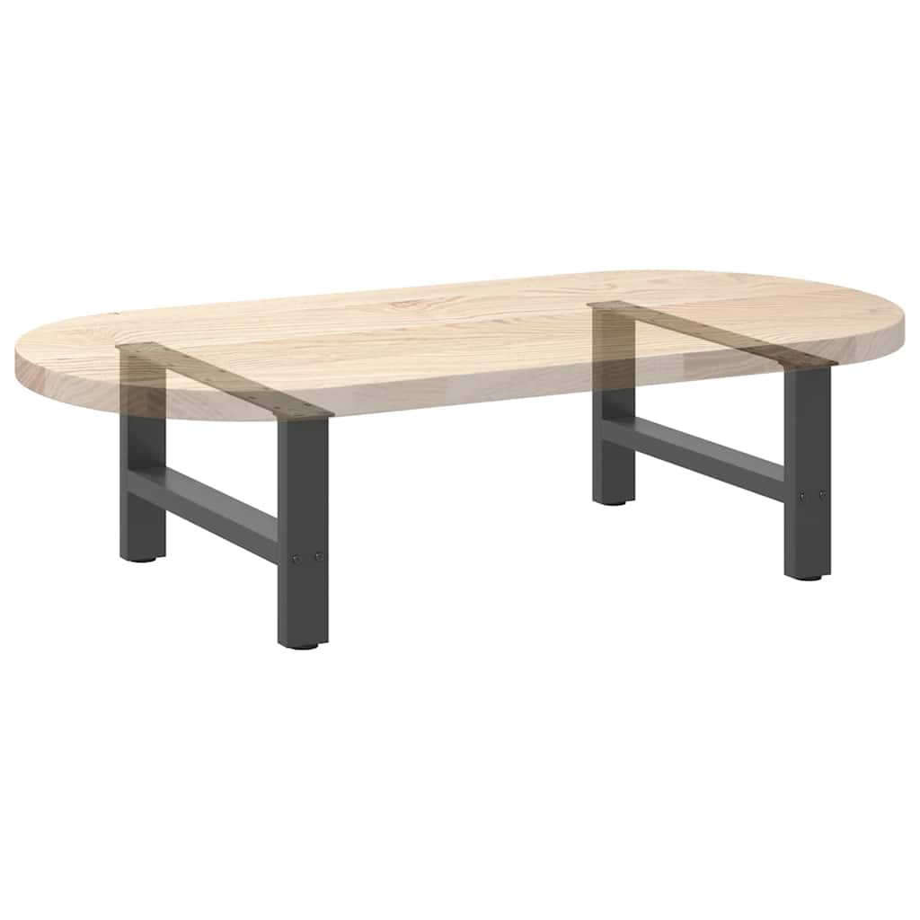 vidaXL Coffee Table Legs Anthracite 2 pcs 60x(30-31) cm Steel