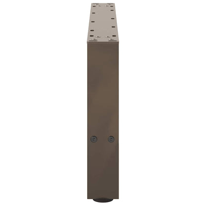 vidaXL Coffee Table Legs Natural Steel 2 pcs 60x(30-31) cm Steel