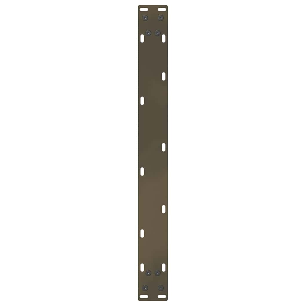 vidaXL Coffee Table Legs Natural Steel 2 pcs 60x(30-31) cm Steel