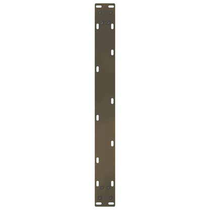 vidaXL Coffee Table Legs Natural Steel 2 pcs 60x(30-31) cm Steel