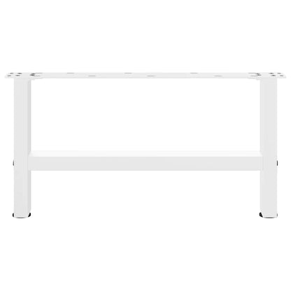 vidaXL Coffee Table Legs White 2 pcs 70x(30-31) cm Steel