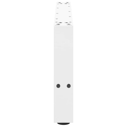 vidaXL Coffee Table Legs White 2 pcs 70x(30-31) cm Steel