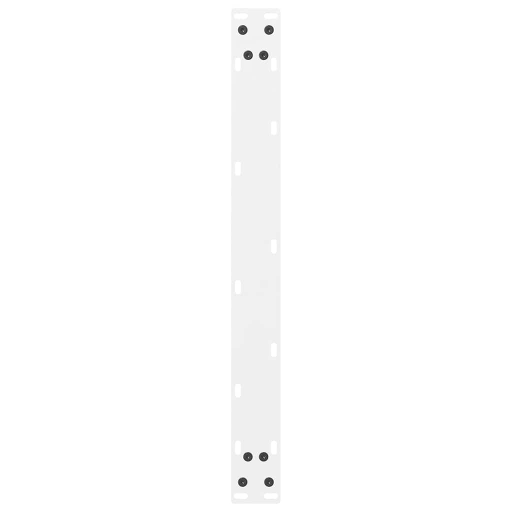 vidaXL Coffee Table Legs White 2 pcs 70x(30-31) cm Steel