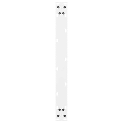 vidaXL Coffee Table Legs White 2 pcs 70x(30-31) cm Steel