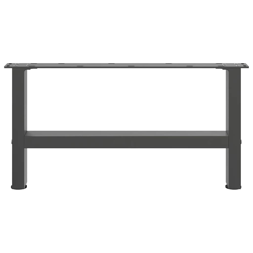 vidaXL Coffee Table Legs Anthracite 2 pcs 70x(30-31) cm Steel
