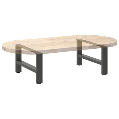 vidaXL Coffee Table Legs Anthracite 2 pcs 70x(30-31) cm Steel