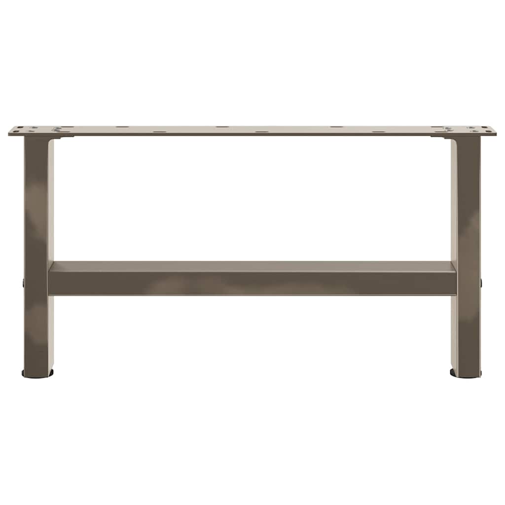 vidaXL Coffee Table Legs Natural Steel 2 pcs 70x(30-31) cm Steel