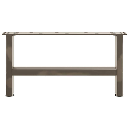 vidaXL Coffee Table Legs Natural Steel 2 pcs 70x(30-31) cm Steel