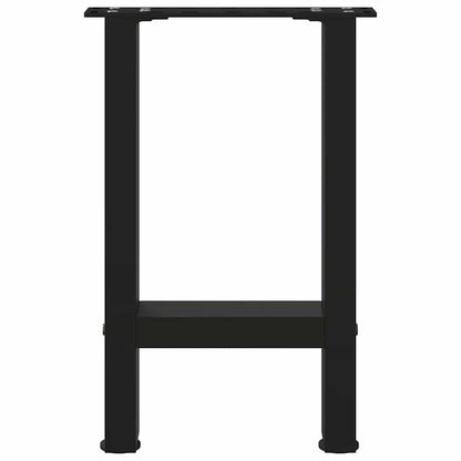 vidaXL Coffee Table Legs Black 2 pcs 28x(42-43) cm Steel
