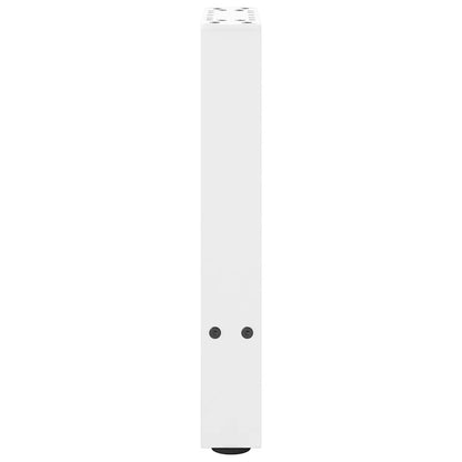 vidaXL Coffee Table Legs White 2 pcs 28x(42-43) cm Steel