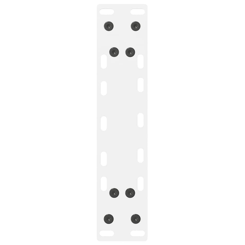 vidaXL Coffee Table Legs White 2 pcs 28x(42-43) cm Steel
