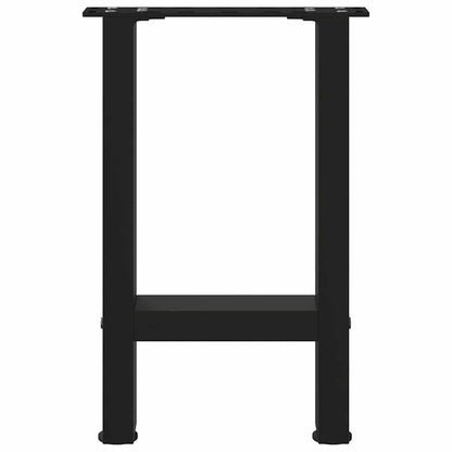vidaXL Coffee Table Legs Black 2 pcs 38x(42-43) cm Steel
