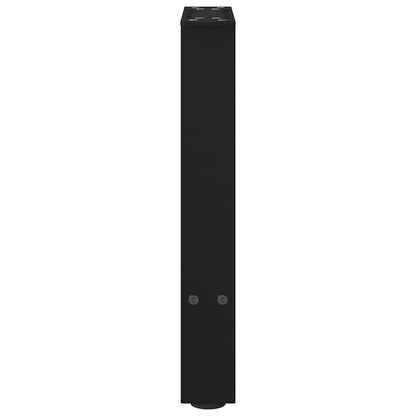 vidaXL Coffee Table Legs Black 2 pcs 38x(42-43) cm Steel