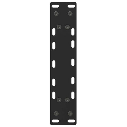 vidaXL Coffee Table Legs Black 2 pcs 38x(42-43) cm Steel