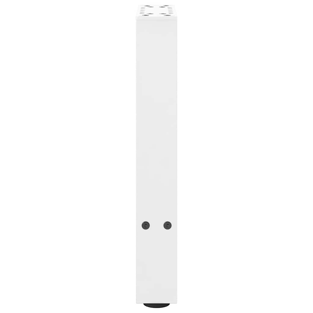 vidaXL Coffee Table Legs White 2 pcs 38x(42-43) cm Steel