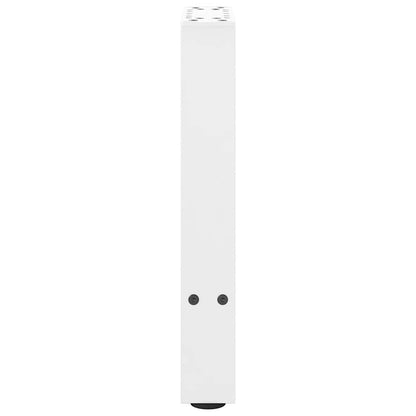 vidaXL Coffee Table Legs White 2 pcs 38x(42-43) cm Steel