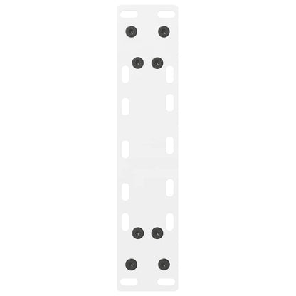 vidaXL Coffee Table Legs White 2 pcs 38x(42-43) cm Steel