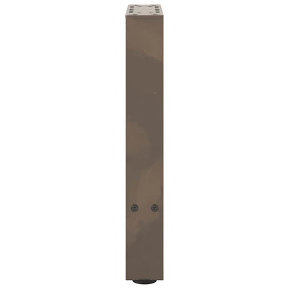vidaXL Coffee Table Legs Natural Steel 2 pcs 38x(42-43) cm Steel