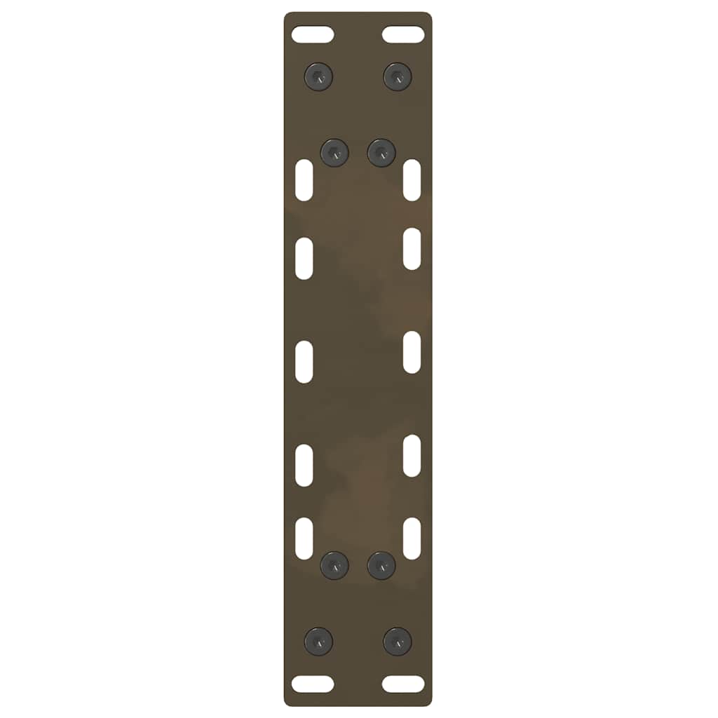 vidaXL Coffee Table Legs Natural Steel 2 pcs 38x(42-43) cm Steel