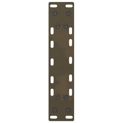 vidaXL Coffee Table Legs Natural Steel 2 pcs 38x(42-43) cm Steel