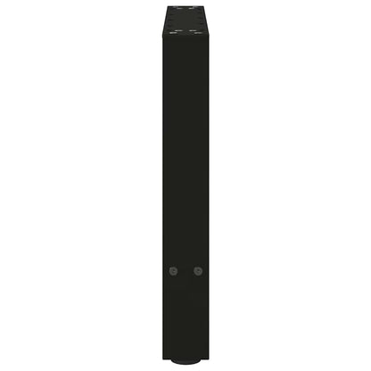 vidaXL Coffee Table Legs Black 2 pcs 50x(42-43) cm Steel