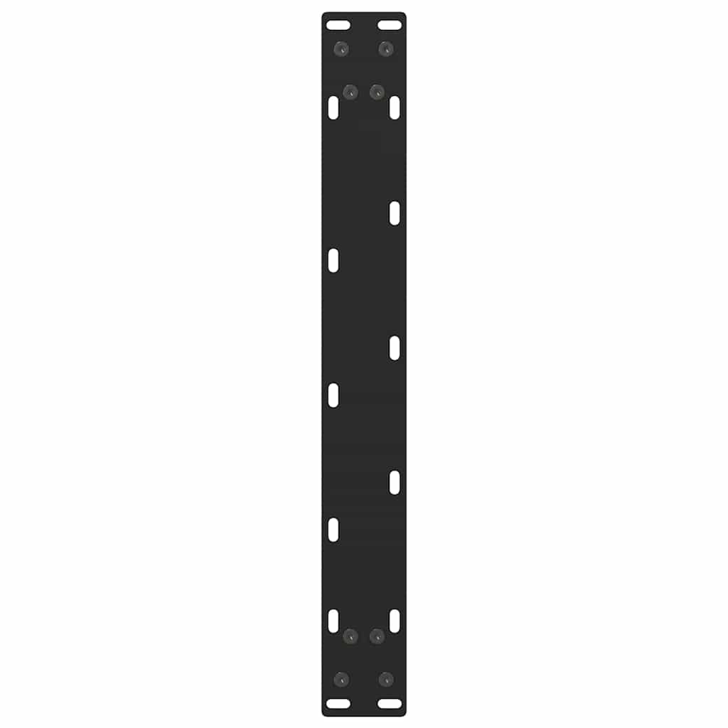 vidaXL Coffee Table Legs Black 2 pcs 50x(42-43) cm Steel