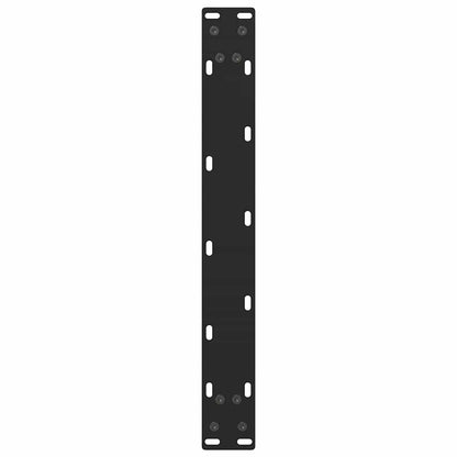 vidaXL Coffee Table Legs Black 2 pcs 50x(42-43) cm Steel