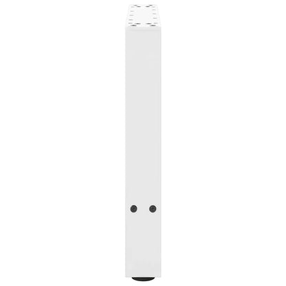 vidaXL Coffee Table Legs White 2 pcs 50x(42-43) cm Steel