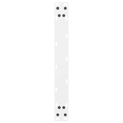 vidaXL Coffee Table Legs White 2 pcs 50x(42-43) cm Steel