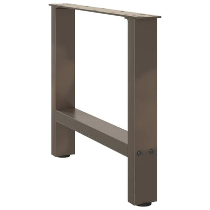 vidaXL Coffee Table Legs Natural Steel 2 pcs 50x(42-43) cm Steel