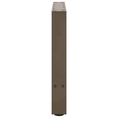 vidaXL Coffee Table Legs Natural Steel 2 pcs 50x(42-43) cm Steel