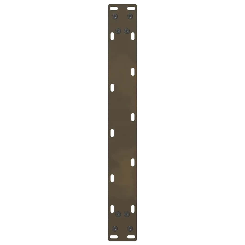 vidaXL Coffee Table Legs Natural Steel 2 pcs 50x(42-43) cm Steel