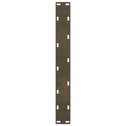 vidaXL Coffee Table Legs Natural Steel 2 pcs 50x(42-43) cm Steel