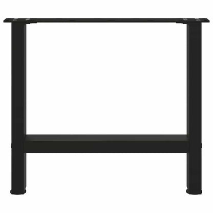 vidaXL Coffee Table Legs Black 2 pcs 60x(42-43) cm Steel
