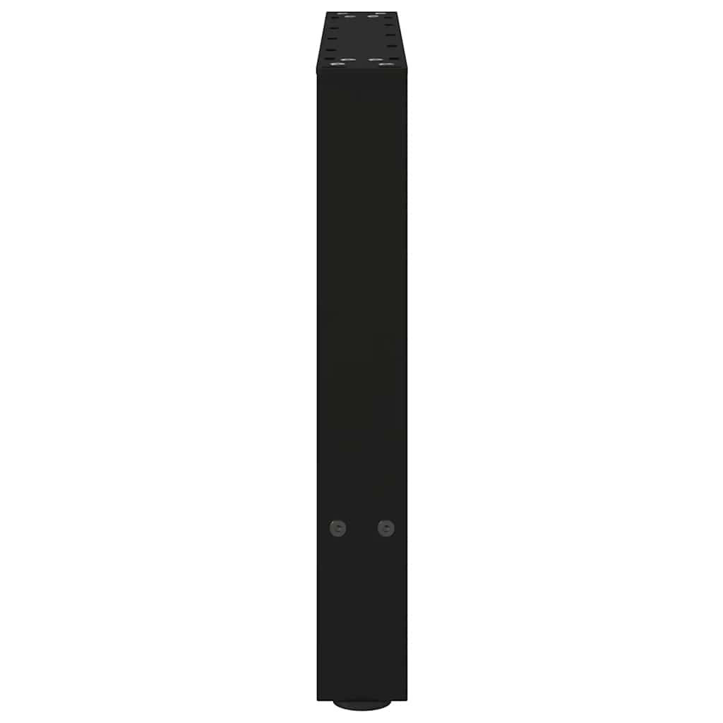 vidaXL Coffee Table Legs Black 2 pcs 60x(42-43) cm Steel