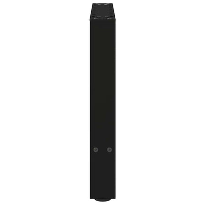vidaXL Coffee Table Legs Black 2 pcs 60x(42-43) cm Steel