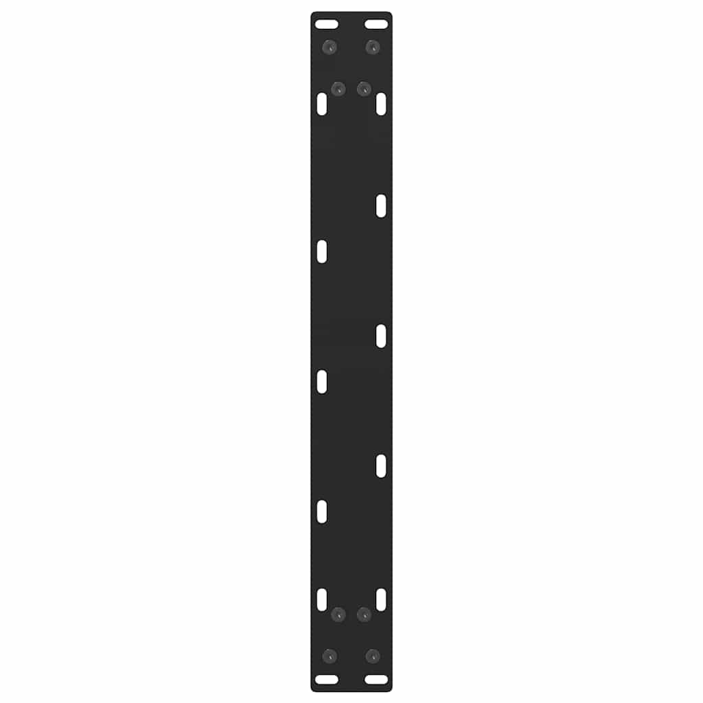 vidaXL Coffee Table Legs Black 2 pcs 60x(42-43) cm Steel