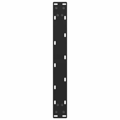 vidaXL Coffee Table Legs Black 2 pcs 60x(42-43) cm Steel