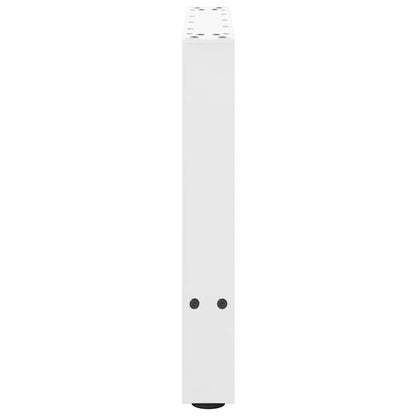 vidaXL Coffee Table Legs White 2 pcs 60x(42-43) cm Steel