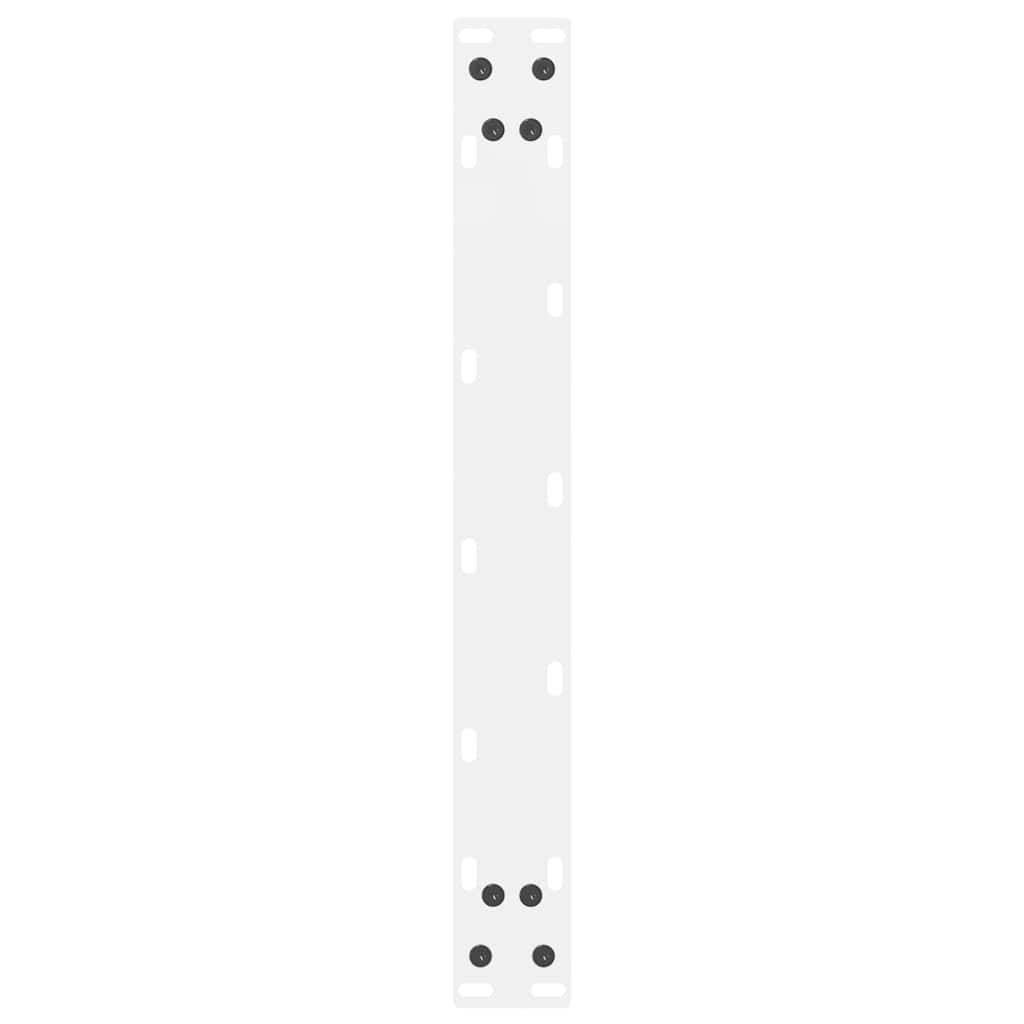 vidaXL Coffee Table Legs White 2 pcs 60x(42-43) cm Steel