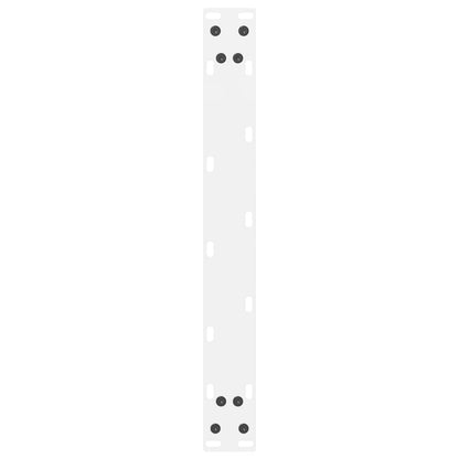 vidaXL Coffee Table Legs White 2 pcs 60x(42-43) cm Steel