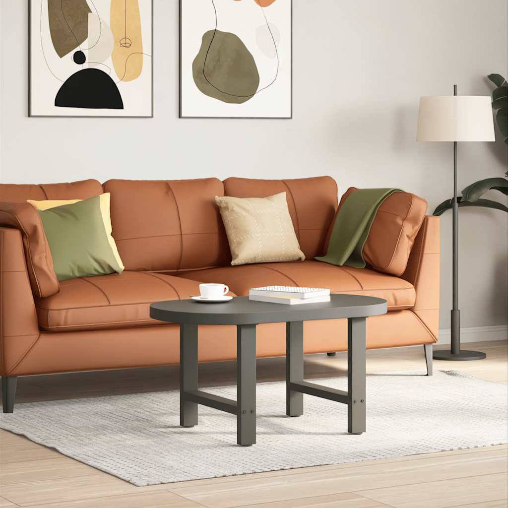 vidaXL Coffee Table Legs Anthracite 2 pcs 60x(42-43) cm Steel