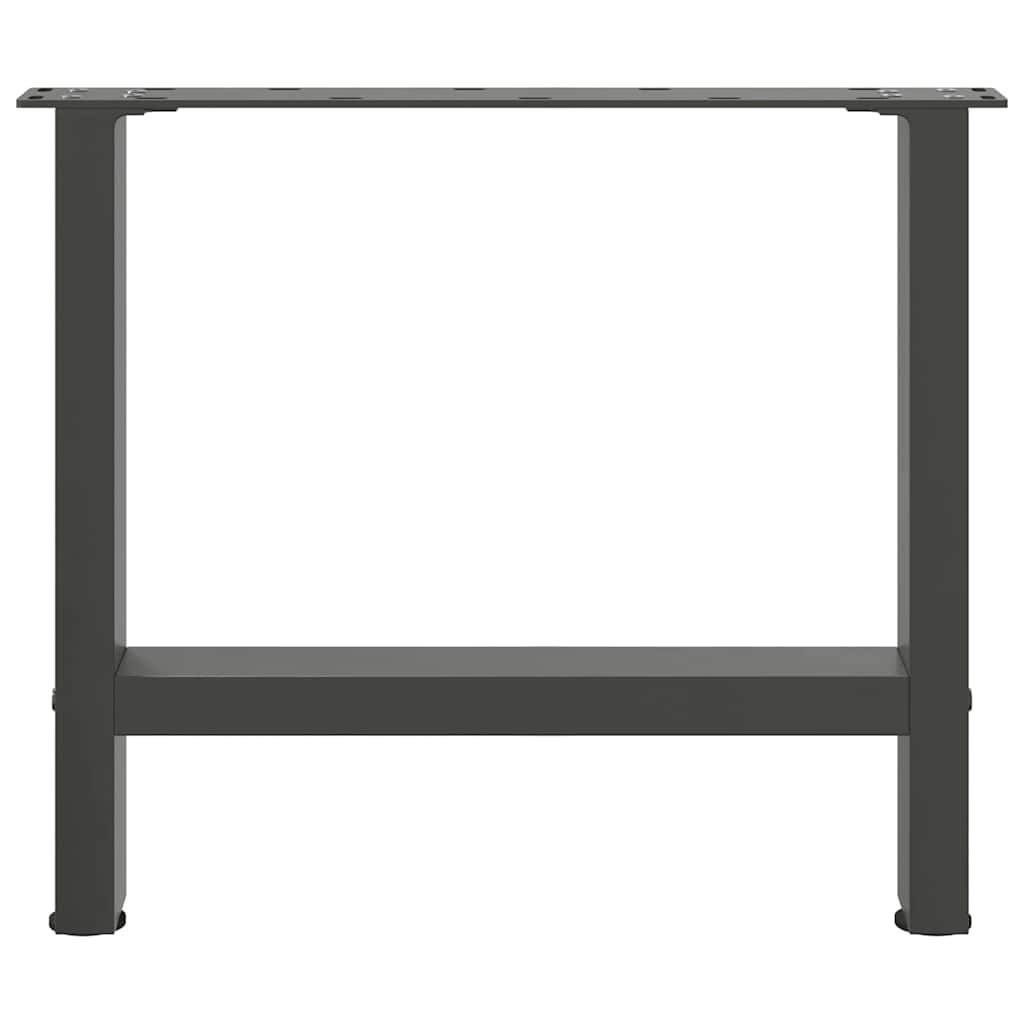 vidaXL Coffee Table Legs Anthracite 2 pcs 60x(42-43) cm Steel