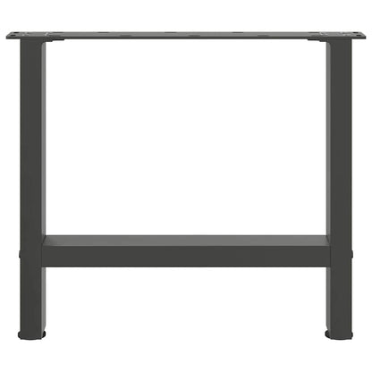 vidaXL Coffee Table Legs Anthracite 2 pcs 60x(42-43) cm Steel